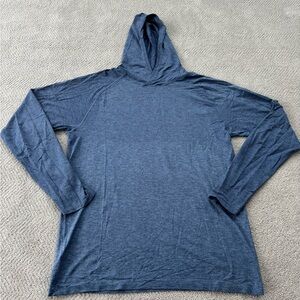 lululemon athletica Men's Heathered Blue Hoodie